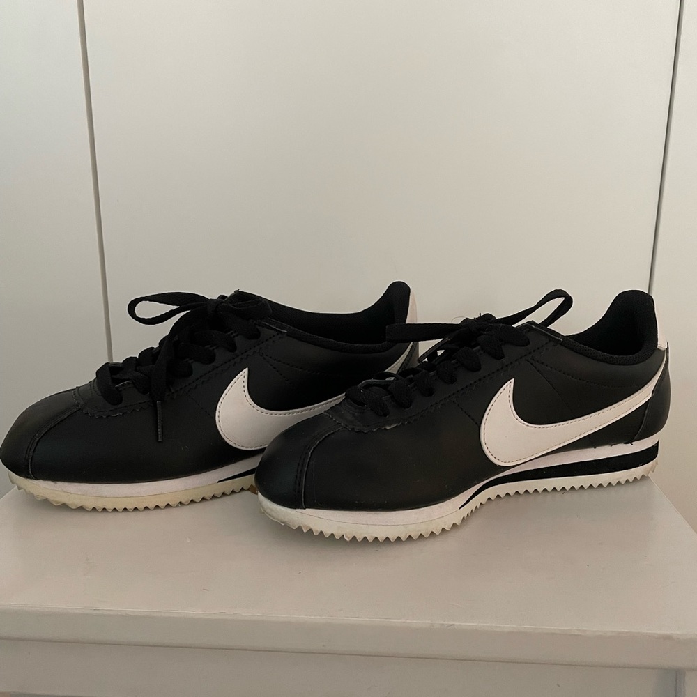 Women’s Nike Cortez Black and white leather